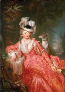 bercimuel-pet Wilhemine Enke, condesa von Lichtenau, Anna Dorothea Lisiewska, 1776.